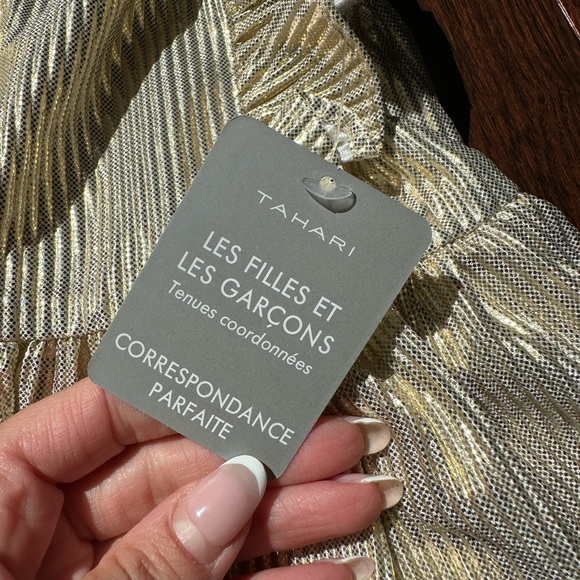 Gold Tahari Toddler Dress NWT - Picture 7 of 8